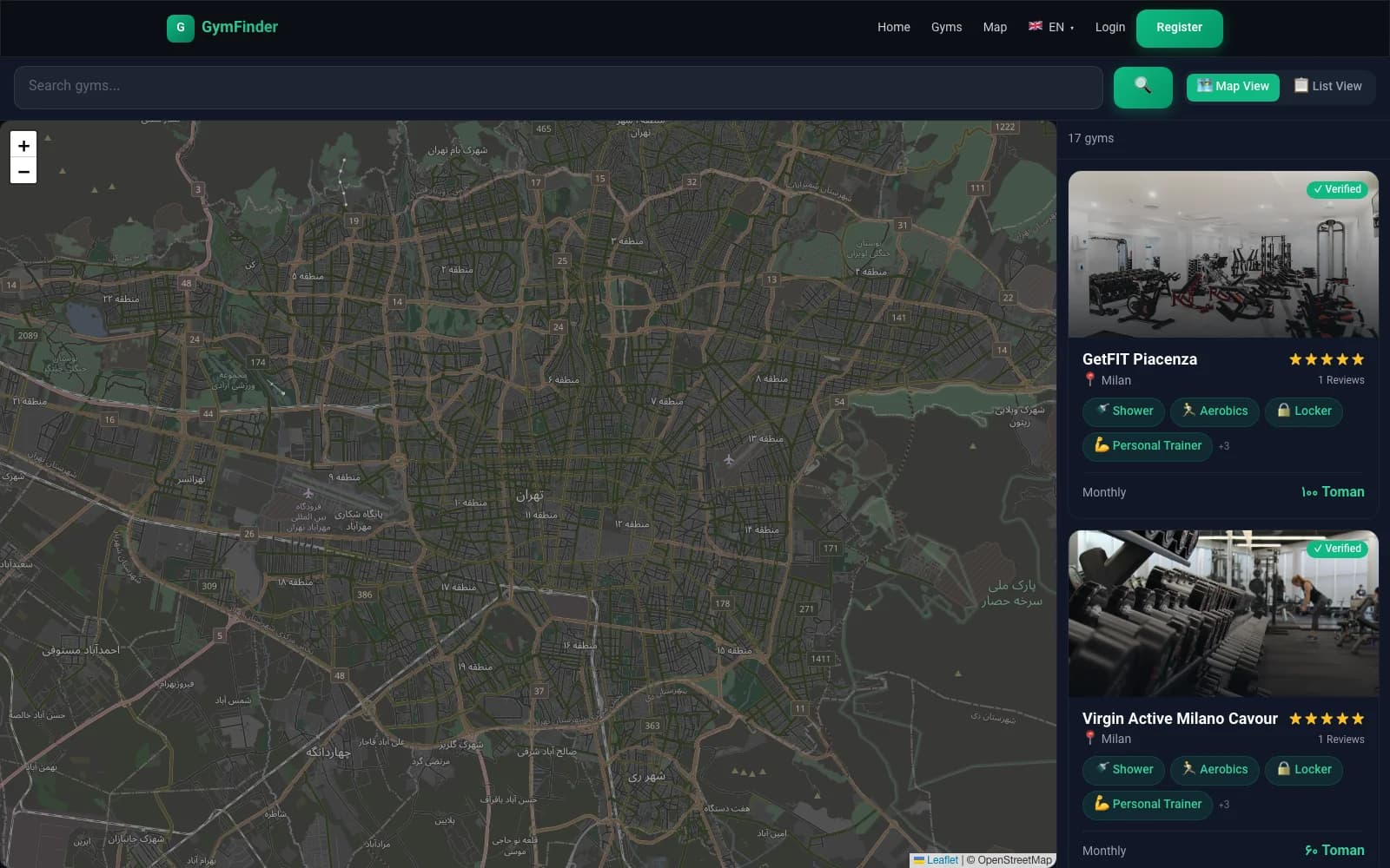GymFinder — Gym Discovery Platform 3